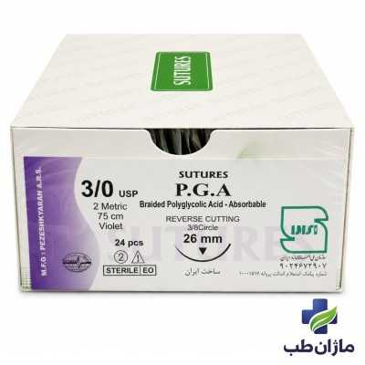 نخ بخیه ویکریل کات 3/0 سوزن 26mm سوچرز - Sutures